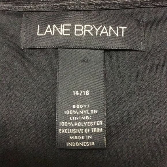 Lane Bryant Women’s Short Sleeve Sweetheart Neck Embroidered Sheer Net Top - Picture 7 of 8